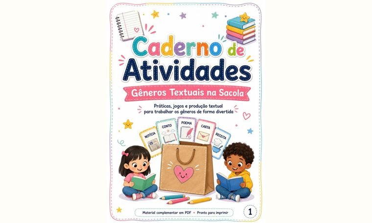 Capa do material Gêneros Textuais