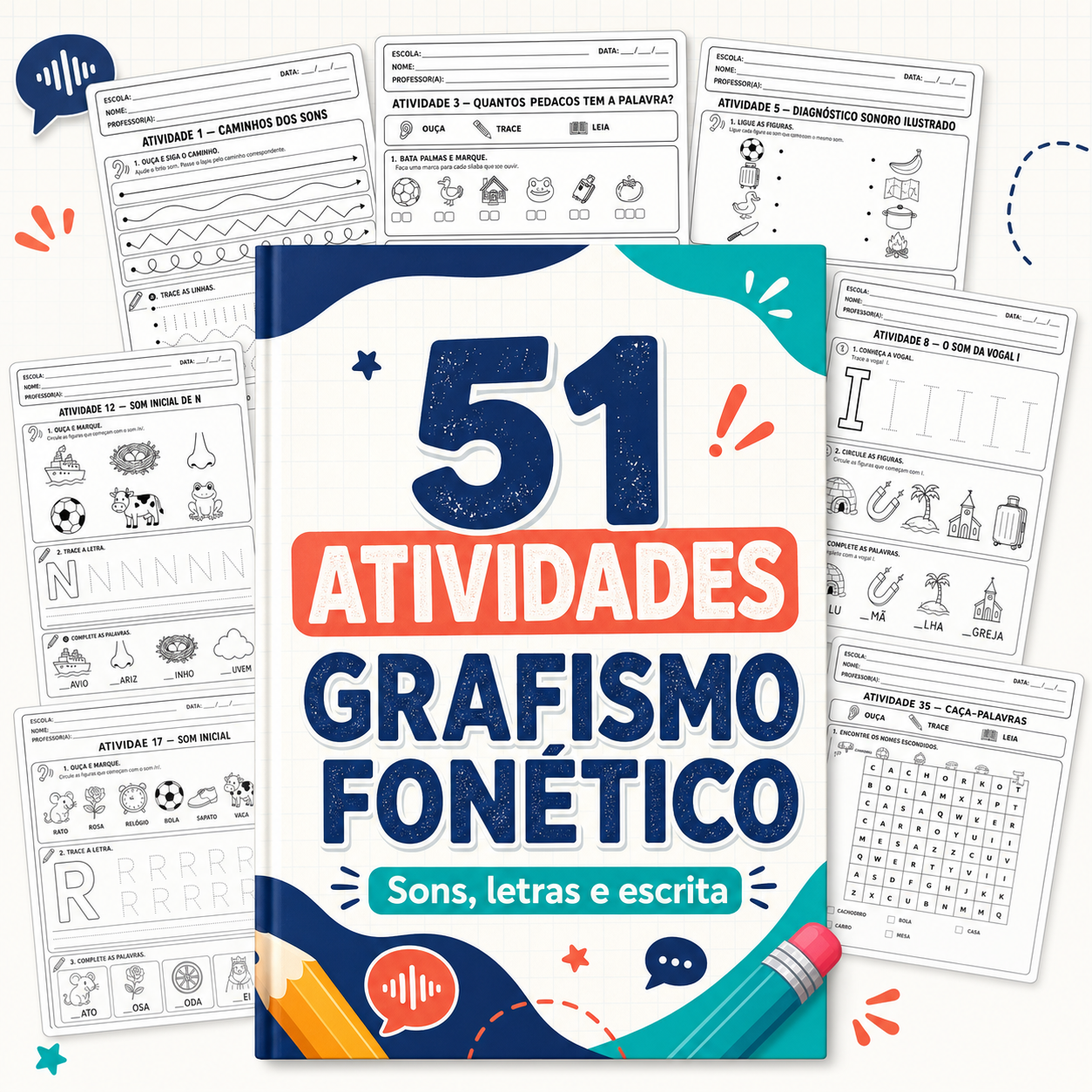Capa do material Grafismos Fonéticos