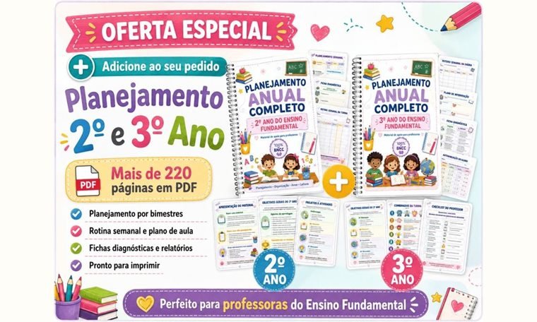 Capa do material Planejamento 1º Ano